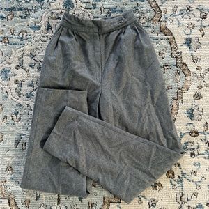 Grey wool oscar de la renta trousers